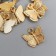 Decor for creativity Metal "Butterfly in strip" gold 1.2x1 cm