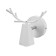 Bra "Lungo" E27 40W white 18x7x9 cm