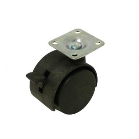 Wheel support 50 mm, with a stop