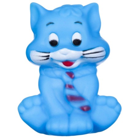 Rubber toy for the bathtub "cat", with a squeak, 1 pc, color mix, crumb I-17