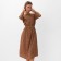Women's dress Minaku: Silk pleasure chocolate color, rr 42