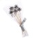 New Year's decor "Bouquet of silver cones"