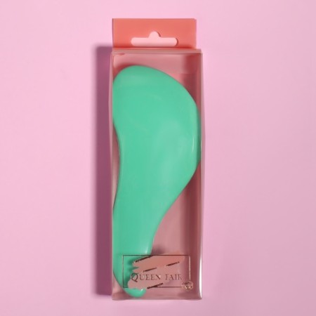 Massage comb, 5.5 × 15 cm, PVC box, color mix-5