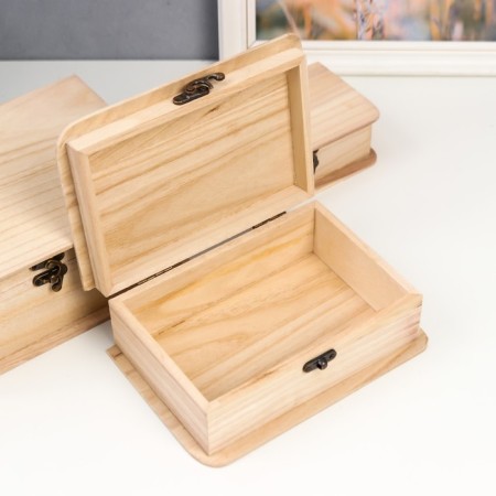 Casket tree for painting "Book" (set 3 pcs) 9.5x16 cm 7x20x13.5 cm 9x24x17.5 cm-1