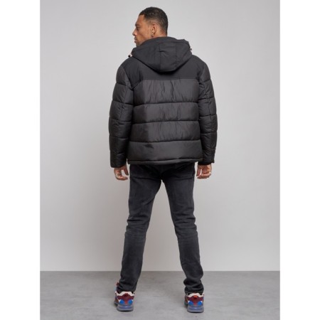 Sports male winter, size 60, black color-3