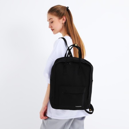 Backpack School Textile Nazamok, 38x27x13 cm, black color-6