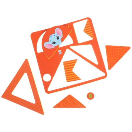 Children's developing game "Little Builder / Transport", EVA + cards, types of mix, crumb I-17