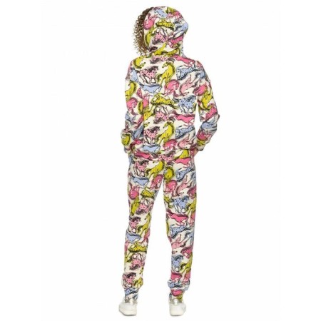 A set of sweatshirts and trousers female, size m, pink color-6