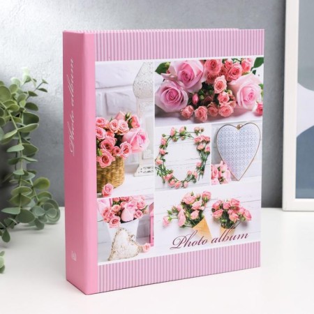 Photo album for 200 photos "Pink bouquets"