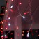 Garland "fringe" 3 × 0.6 m, IP44, UMS, transparent thread, 160 LED, red glow, white flicker, 220 V