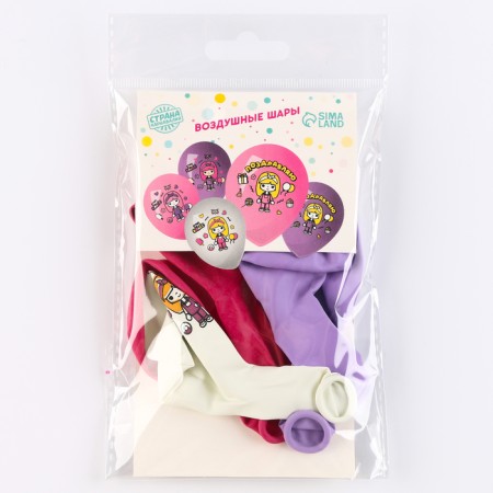 Shar Latex 12 “Sweet Girl. Congratulations”, set of 5 pcs.-1
