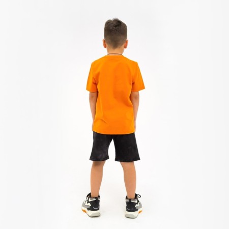 Costume for a boy (T-shirt, shorts) KAFTAN "Trendy" Size 34 (122-128), Orange color-7