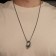 Unisex "Dragon" in a circle, color black silver, 70 cm