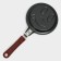 The frying pan “Smile”, d = 12 cm, plastic handle, anti -stick coating, black color