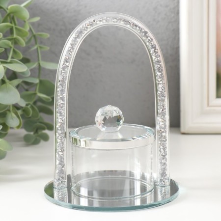 Casket glass "Ark on the pedestal" Transparent 10*10*13.5 cm