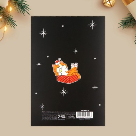 Postcard "Happy New Year", 12 x 18 cm, new year-6