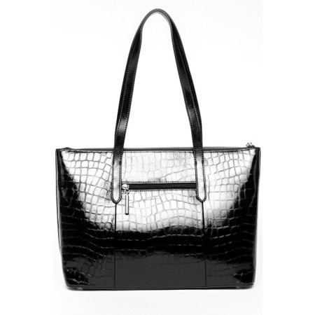Bag Tout Women, Genuine leather, Ludor Black, 39x12x27 cm-1