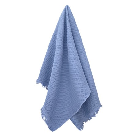 Terry towel "Sauna", 320 g, size 100x150 cm, blue color-1