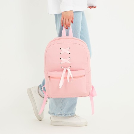School textile school with ribbons, 38x29x1 cm, pink color, lightning department-7