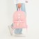 School textile school with ribbons, 38x29x1 cm, pink color, lightning department