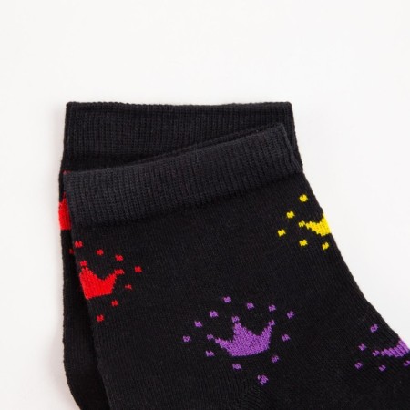 Women's socks, black color, size 23-25-2