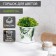 Pot for the flowers of the Kariot's share, 800 ml, white color