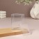 Organizer for cotton sticks, with a lid, 6.5 × 5.8 × 9.5 cm, in a package, transparent