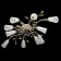 Chandelier "Delight", 10x60W E14, white color, gold