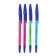 Ballpoint handle Erichkrause R-301 Neon Stick & Grip, Node 0.7 mm, blue ink, rubber emphasis, LECTION Line 2000 meters, MIX