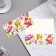 Money envelope "Universal" without inscription, flowers, green background