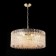Crystal chandelier Gerhort G22037/12GD+CL, 12x40W, E14, 90x60x60 cm, gold color