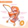 Stroller for dolls Universal "chanterelles", metal frame