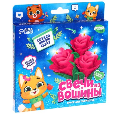 With your own hands. Candles from Voschshina "Beautiful Roses", a set for creativity-4