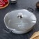 Stear, d = 30 cm, removable handles, glass cover, anti-stick coating, light-gray color