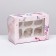 Box for 6 cupcakes with a window, "inspiration", 25 x 17 x 10 cm