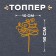 Topper "Happy Birthday", Golden Color