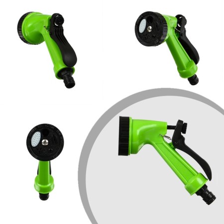 The spiral watering spiral, 15 m, fast -fast, with a watering gun and a fitting, green, Greengo-2