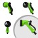 The spiral watering spiral, 15 m, fast -fast, with a watering gun and a fitting, green, Greengo