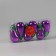 Christmas tree decoration "Eggplant" (set 6 pcs) 9.5x4 cm, purple