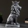 Piggy bank "Leo with the crown" Gray stone, 19x14x35cm