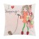 Pillowcase decorative Ethel girl stories »Shopping» 40x40 cm, velor