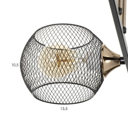 Estet chandelier 2he27 40W Black 36x36x23.5cm Bayerlux-5