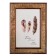 Photo frame plastic 10x15 cm "Wood drawing" with copper stroke 18.5x13.5 cm