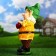 Garden figure "Gnome with eggplant" 20x20x45 cm