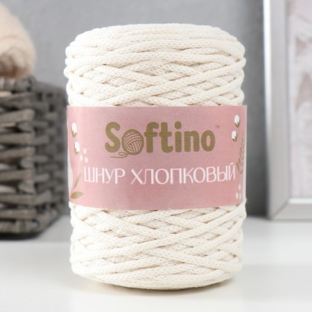 Knitting cord without core 70% cotton, 30% polyester width 3mm 100m/160 ± 10g (102)-3