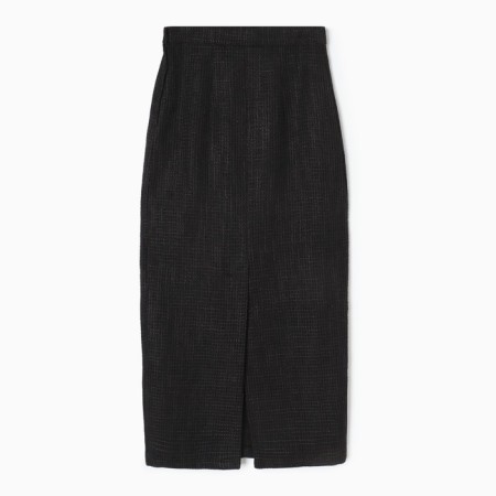 Maxi skirt Women's tweed MIST R.42, black-5