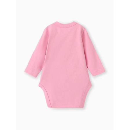 Body baby with a long sleeve "Bunny", pink color, height 74-4