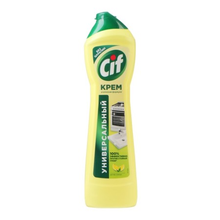 CIF CIF "Lemon", cream, for kitchen and bathroom, 500 ml