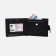 Male purse for magnet, department for bills, for maps, for coins, black color