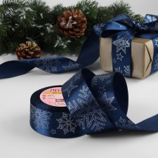 Satin tape with embossing 